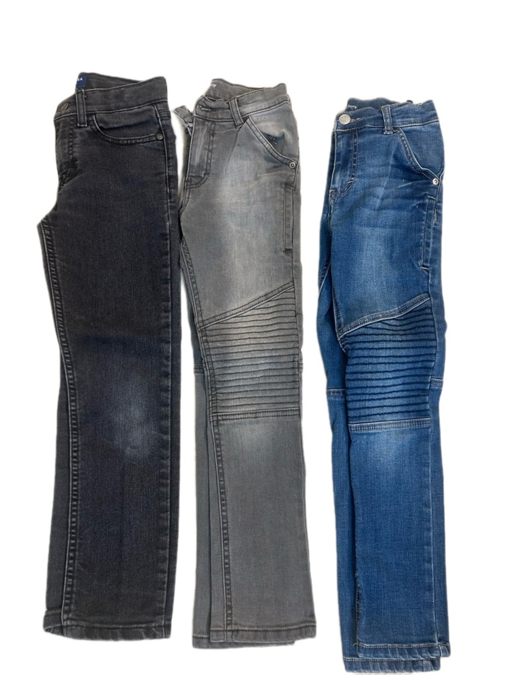 Arizona Jean Company & Wonder Nation Boys' Skinny JeanTrio in Black, Gray & Blue